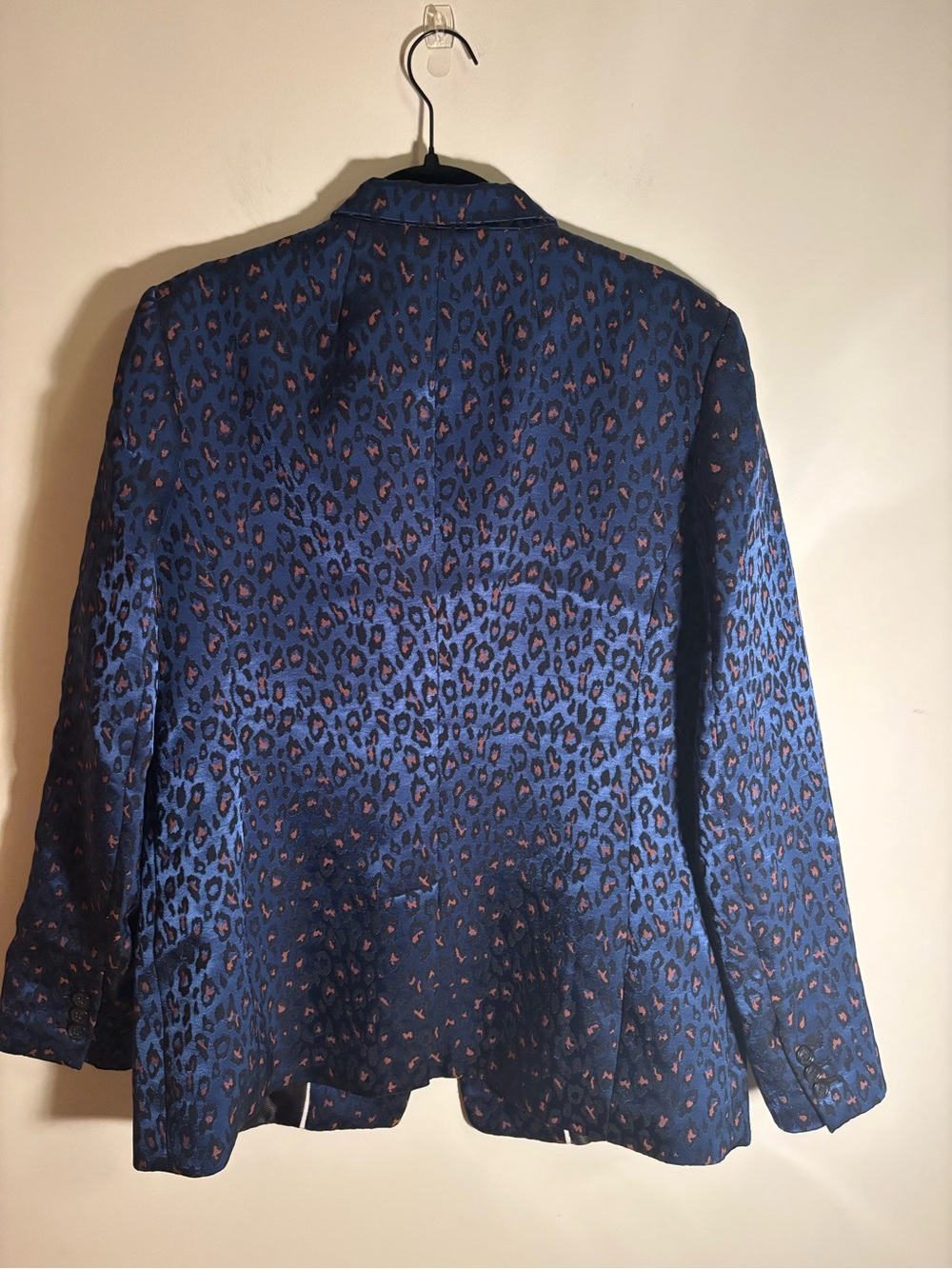 Banana Republic Blue Leopard Jacquard Blazer - Picture 7 of 8